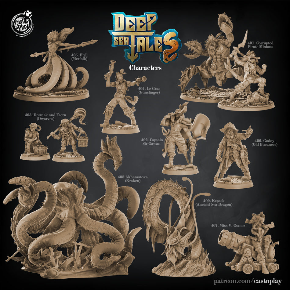 Giant Kraken Akhamatova - aus der Reihe Deep Sea Tales von Cast n Play