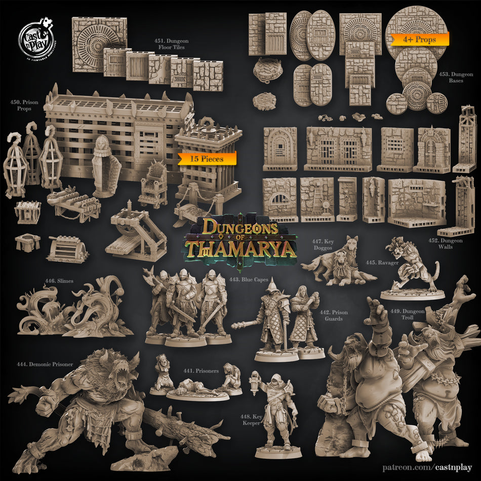 Key Doggos - Dungeons Of Thamarya - Cast n Play