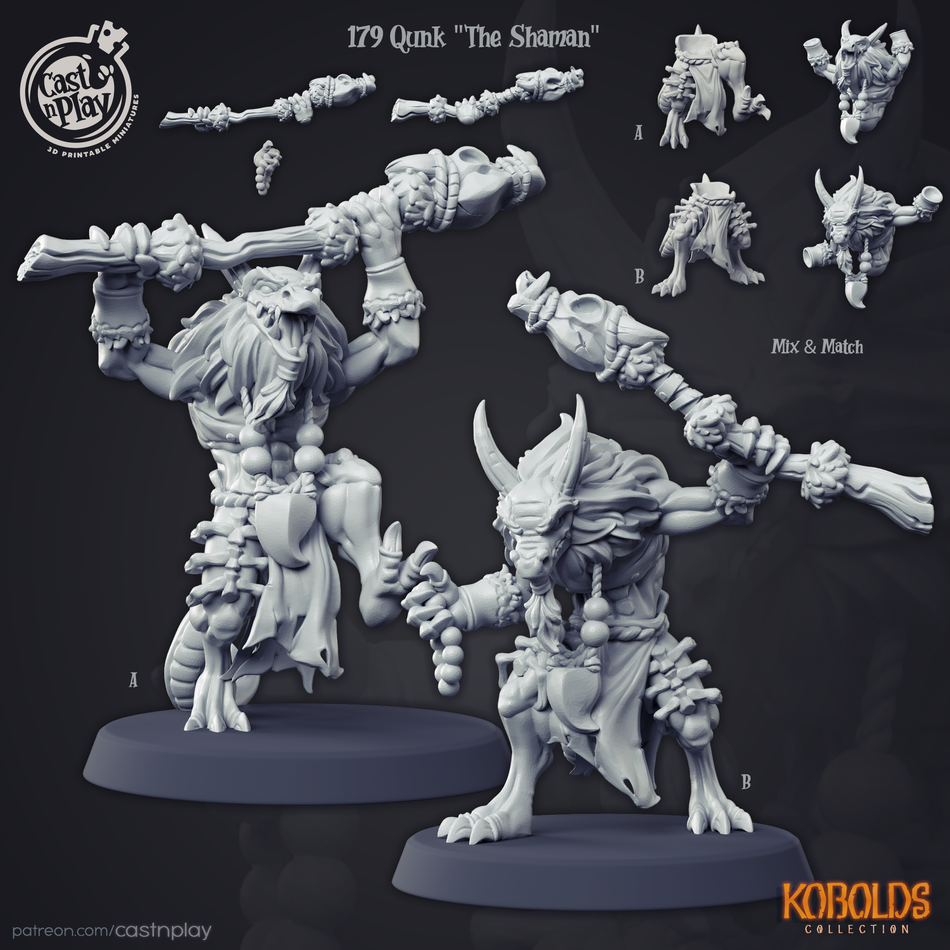 Qunk The Shaman - Kobolds - Cast n Play