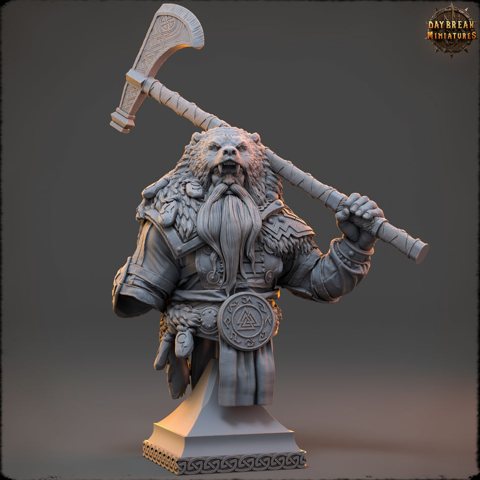 Ragnar Wolfslayer Bust - Daybreak Miniatures