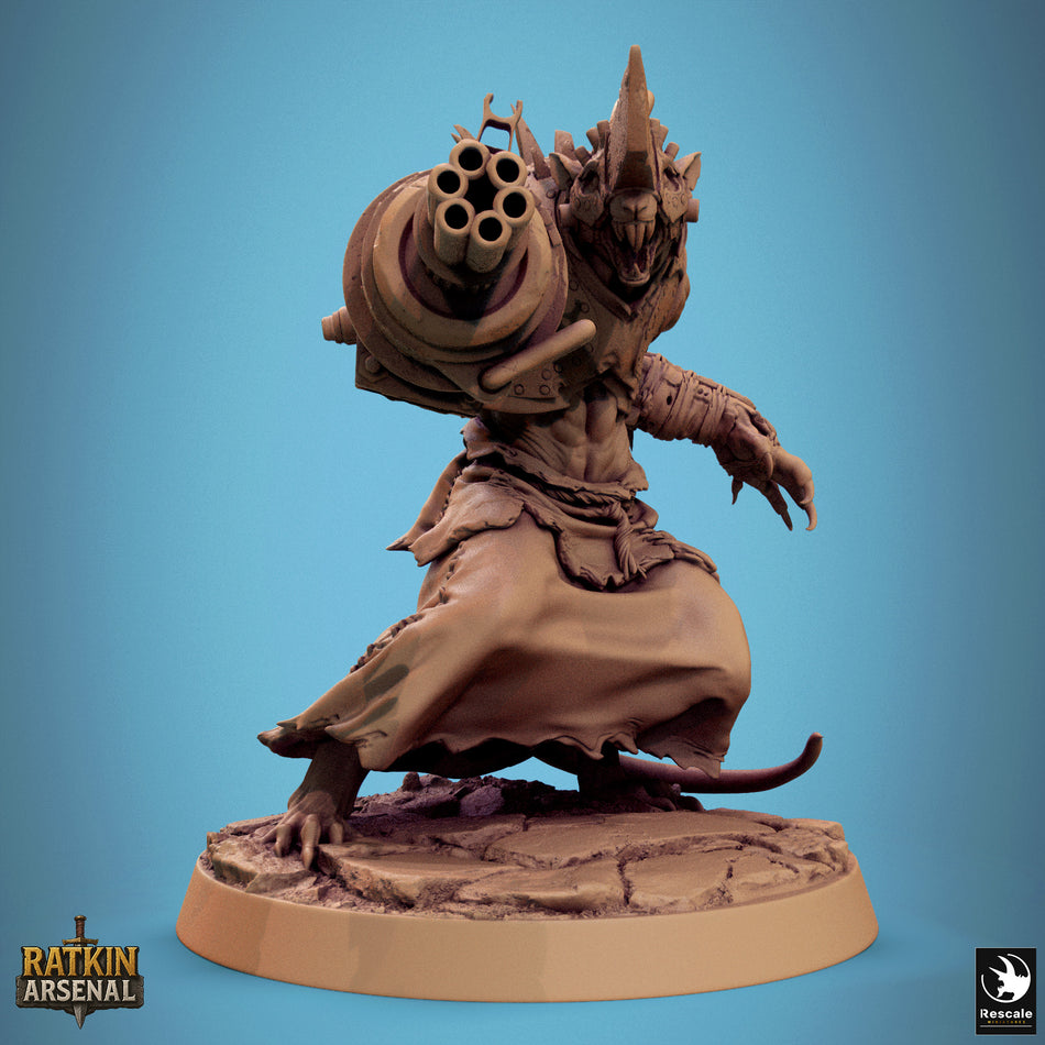 Ratfolk Elite Gun - Ratkin Arsenal - Rescale Miniatures