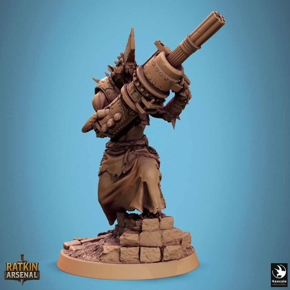 Ratfolk Elite Gun - Ratkin Arsenal - Rescale Miniatures