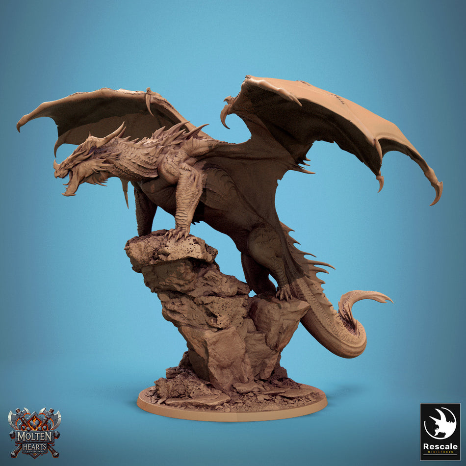 Red Dragon Stance - Molten Hearts - Rescale Miniatures