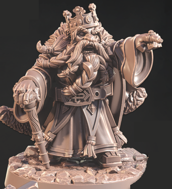 Dwarven King Durnar Goldheart - Dwarven Legacy - Cast n Play
