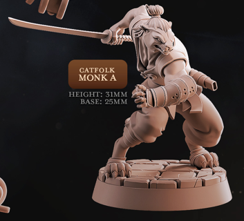 Catfolk Monks - Catfolk Heroes - Cast n Play