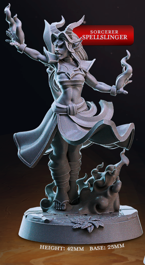 Tiefling Sorcerer - Dungeon Guild - Cast n Play