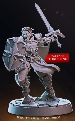Human Paladin - Dungeon Guild - Cast n Play