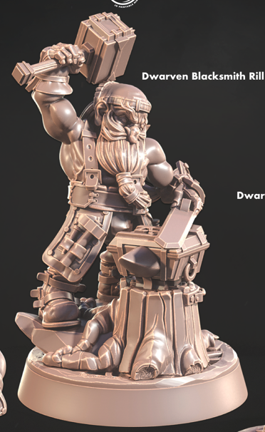 Dwarven Forgehammer Blacksmiths - Dwarven Legacy - Cast n Play