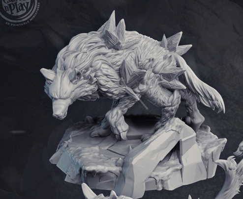 Dire Wolf - Frost Lands - Cast n Play
