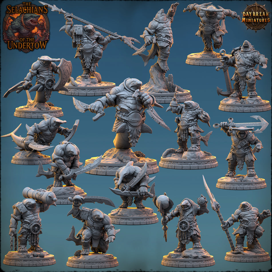 Sharkfolk - The Selachians of the Undertow - Daybreak Miniatures