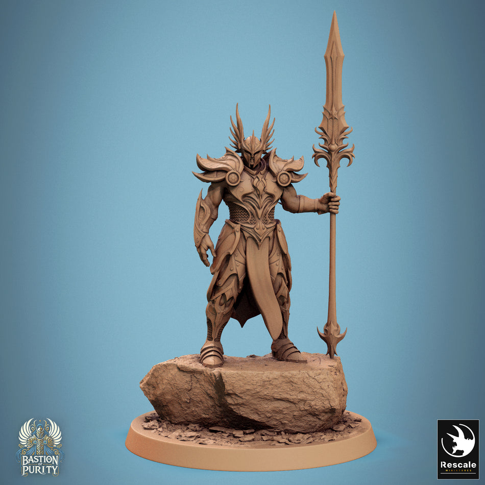 Sentinel Of Aetherium Great Commander Spear - Bastion of Purity I - Rescale Miniatures