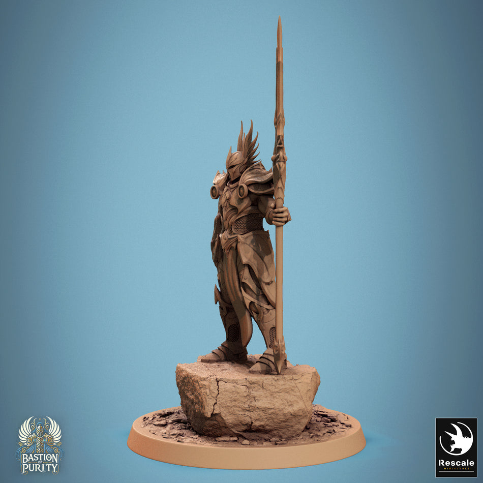 Sentinel Of Aetherium Great Commander Spear - Bastion of Purity I - Rescale Miniatures