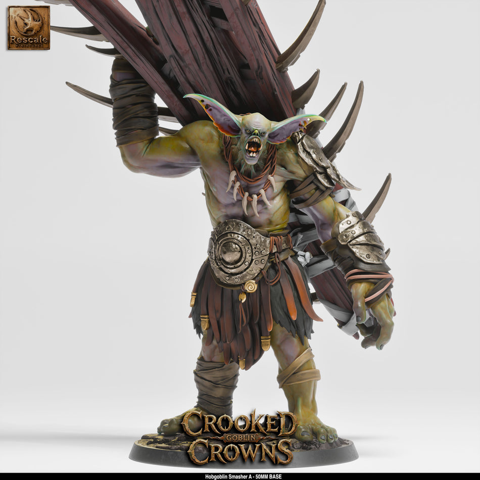 Hobgoblin Smasher A - Crooked Crowns - Rescale Miniatures