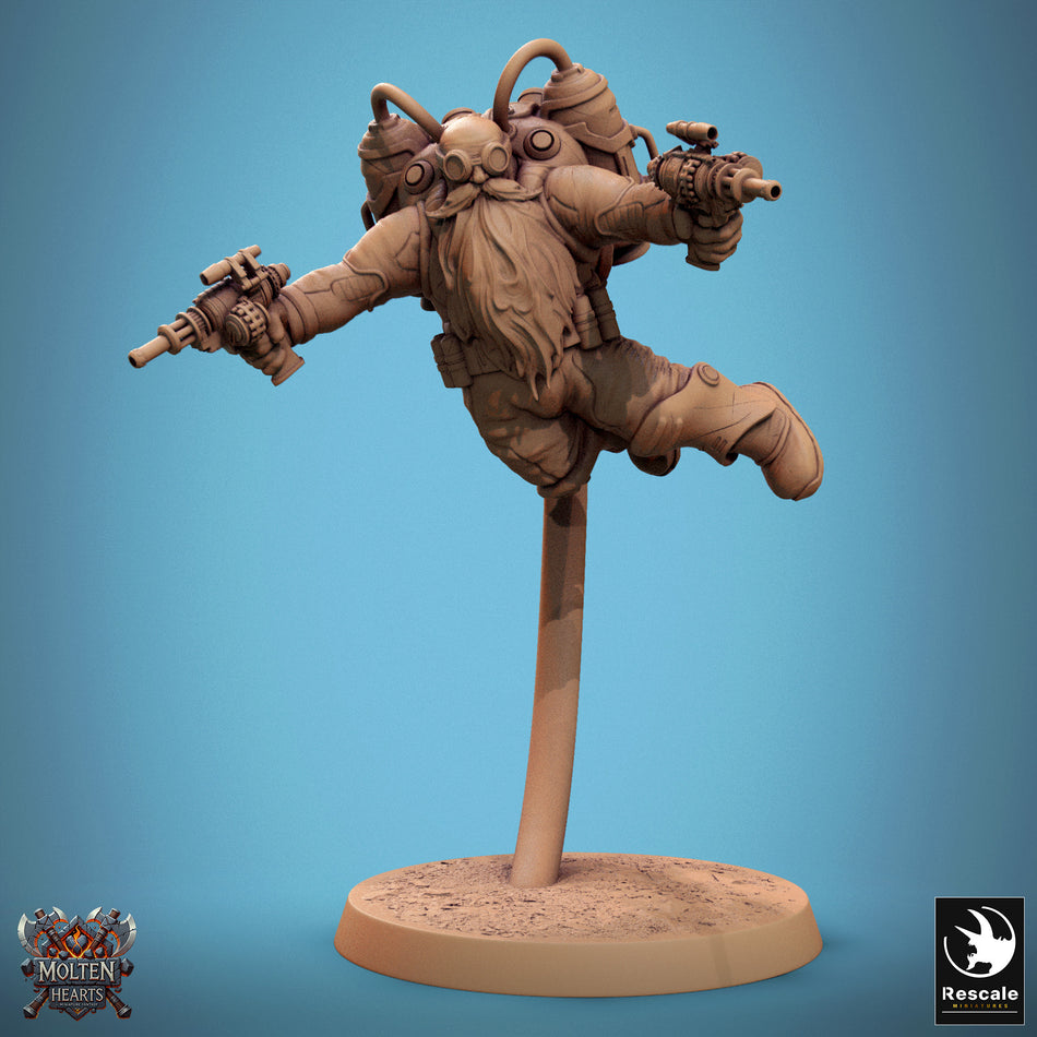 Dwarf Steampunk - Molten Hearts - Rescale Miniatures