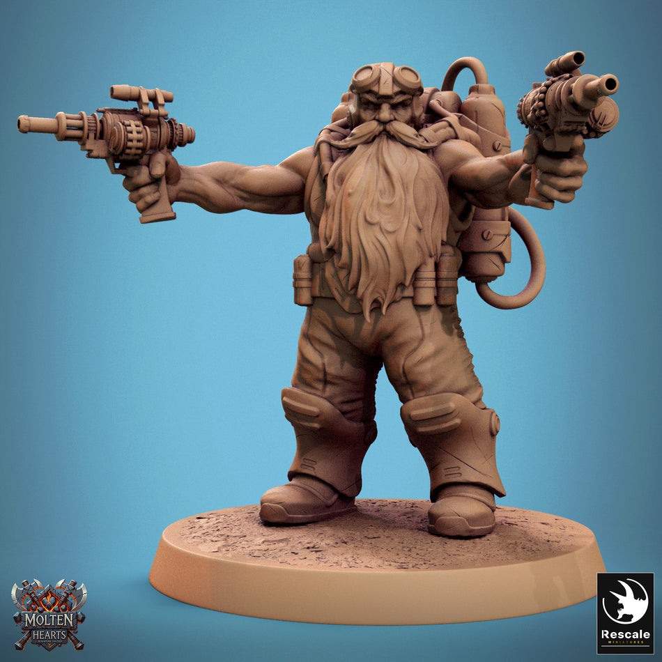 Dwarf Steampunk - Molten Hearts - Rescale Miniatures