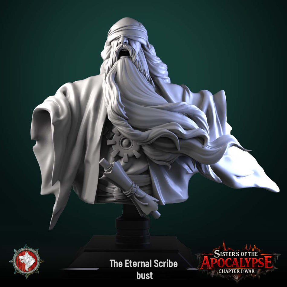 The Eternal Scribe Bust - Sisters of the Apocalypse - War - White Werewolf Tavern