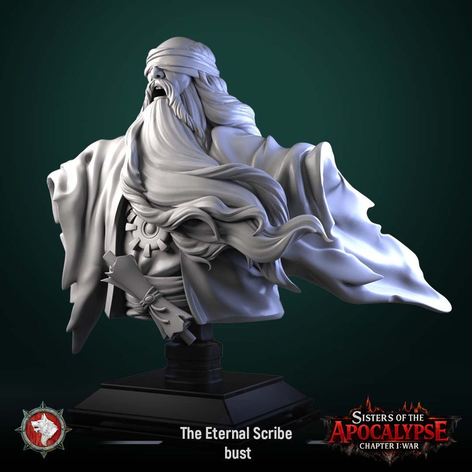 The Eternal Scribe Bust - Sisters of the Apocalypse - War - White Werewolf Tavern
