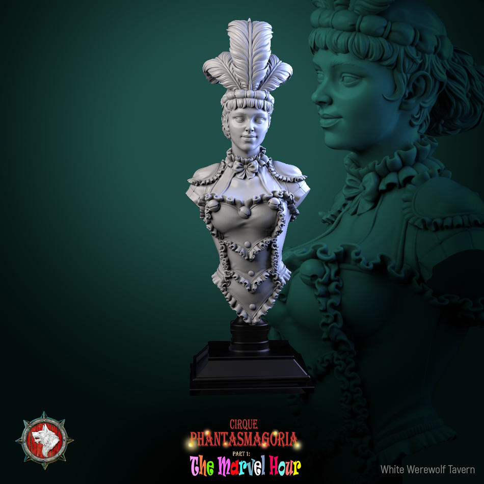 The Lollipop Twirler - Bust aus der Reihe Cirque Phantasmagoria 1 von White Werewolf Tavern