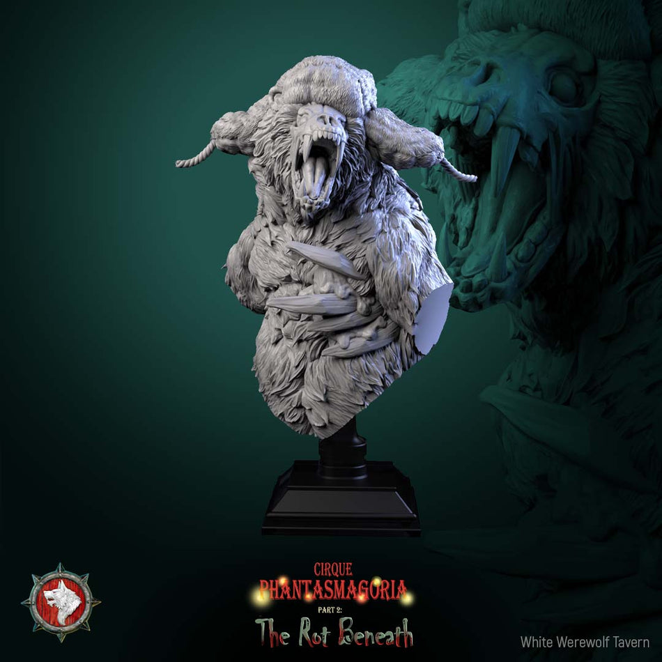 The Rotting Rider Bust mit Base - aus der Reihe Cirque Phantasmagoria 2 - White Werewolf Tavern