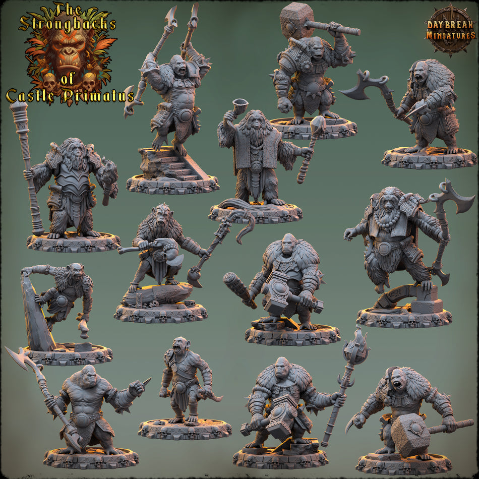 Affen - The Strongbacks of Castle Primatus - Daybreak Miniatures