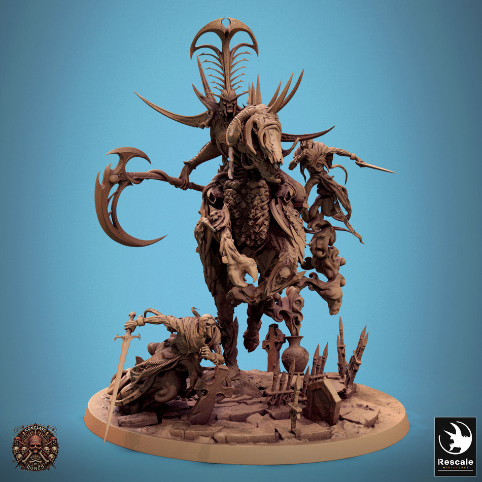 Velkaran Wraith Rider - Conclave of Bones - Rescale Miniatures