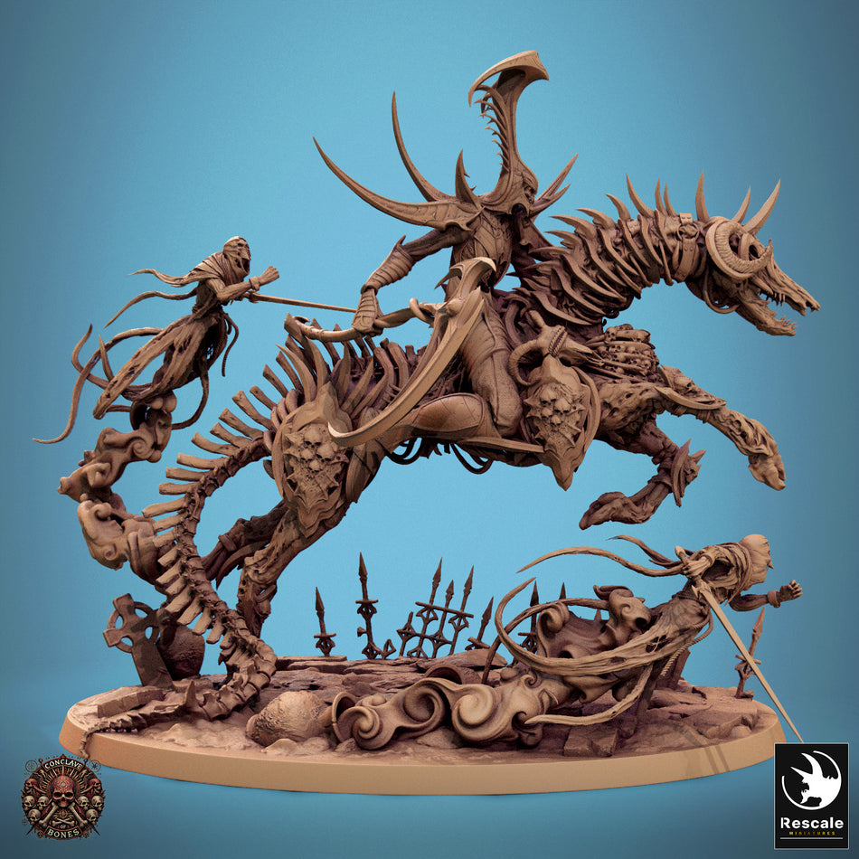 Velkaran Wraith Rider - Conclave of Bones - Rescale Miniatures