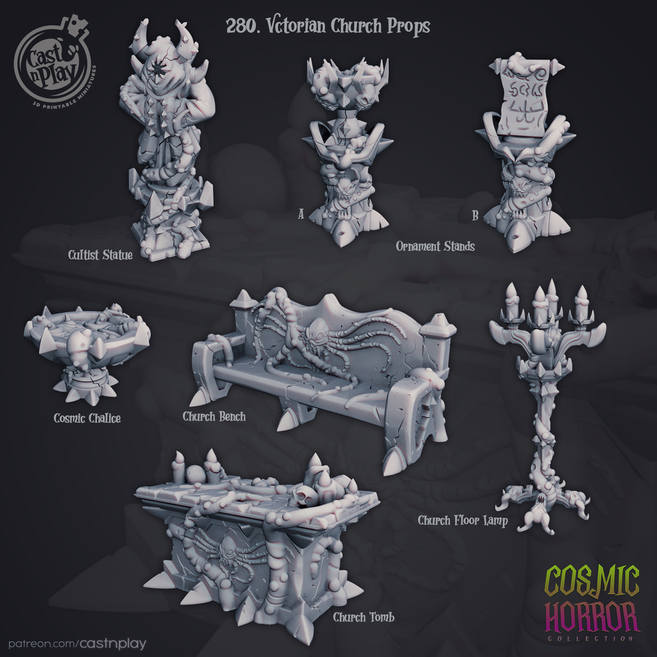 Victorian Church Props - Cosmic Horror - Cast n Play