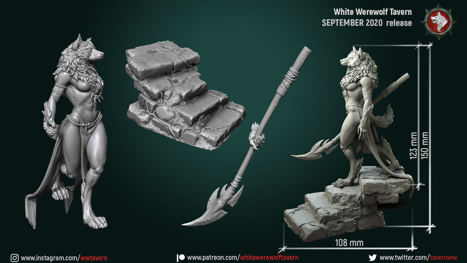 Oleana the Werewolf Queen - von White Werewolf Tavern
