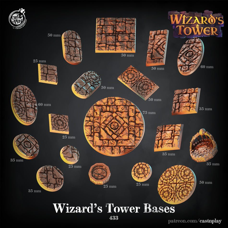 Wizards Tower Bases - Wizards Tower - Cast n Play