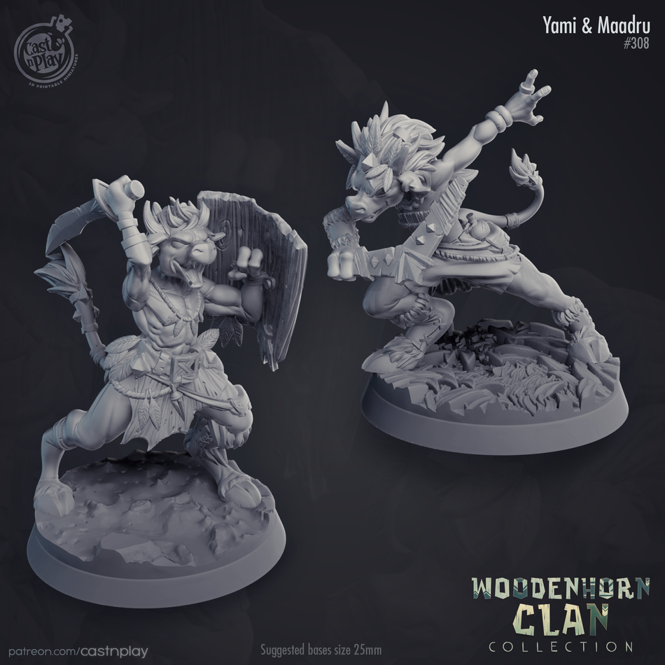 Yami & Maadru - Woodenhorn Clan - Cast n Play