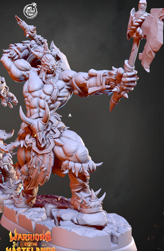 Untur, Warrior Orc - Warriors of the Wastelands - Cast n Play