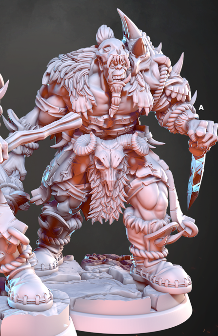 Yar, Beast Hunter Orc - Warriors of the Wastelands - Cast n Play