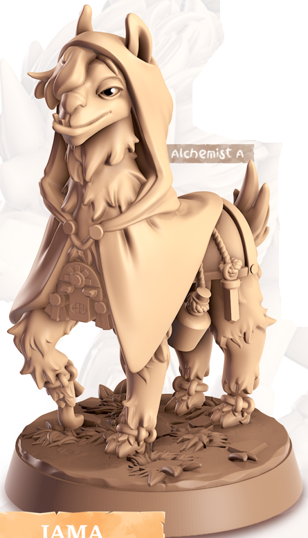 Lama - Equines - Lama - Animal Companions by Cornelia - Cast n Play