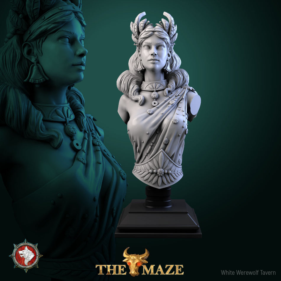 Ariadne - Bust aus der Reihe The Maze von White Werewolf Tavern