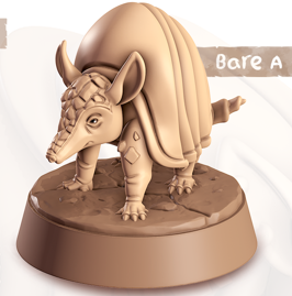 Armadillo - Burrowers - Armillo - Animal Companions by Cornelia - Cast n Play