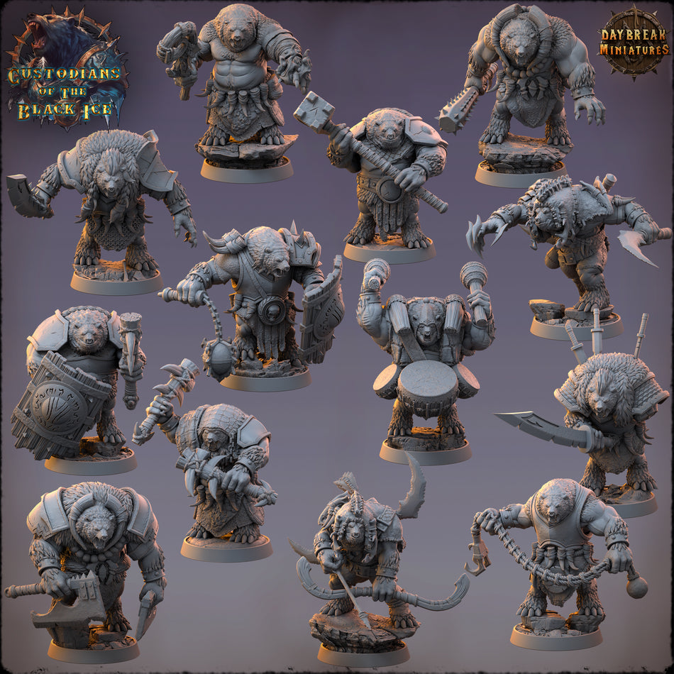 Bear People - Custodians of The Black Ice - Daybreak Miniatures