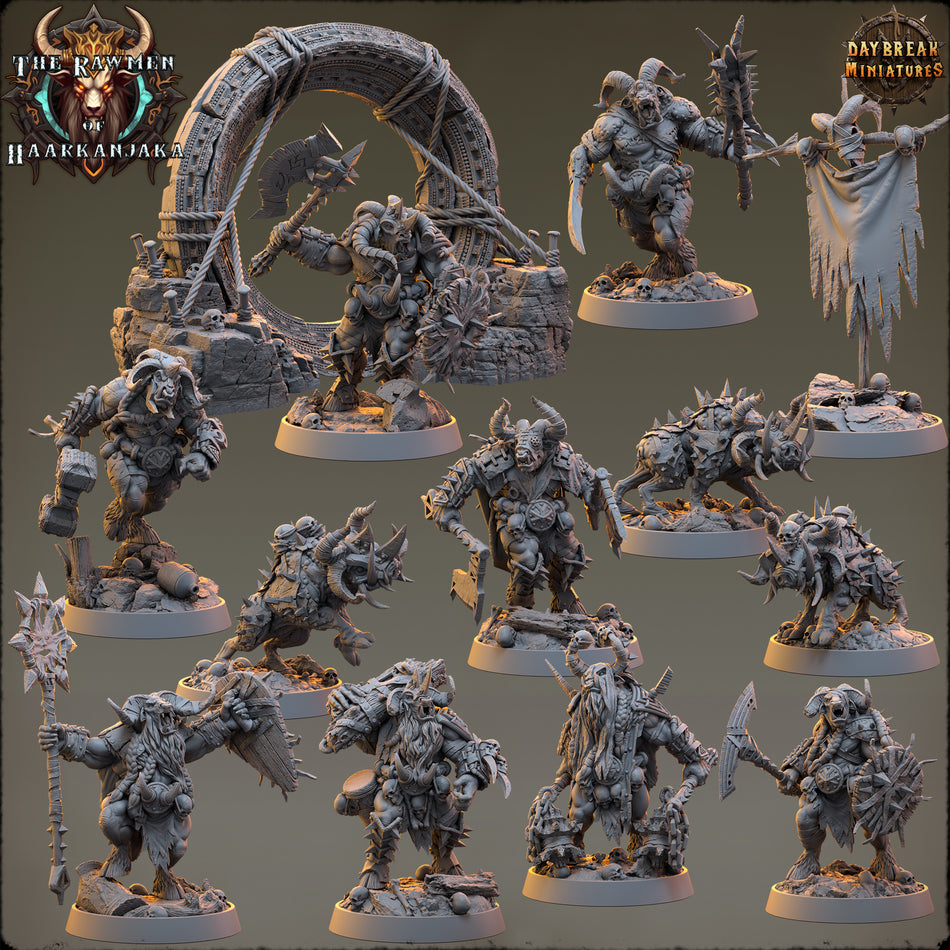 Beastman - The Rawmen of Haarkanjaka - Daybreak Miniatures
