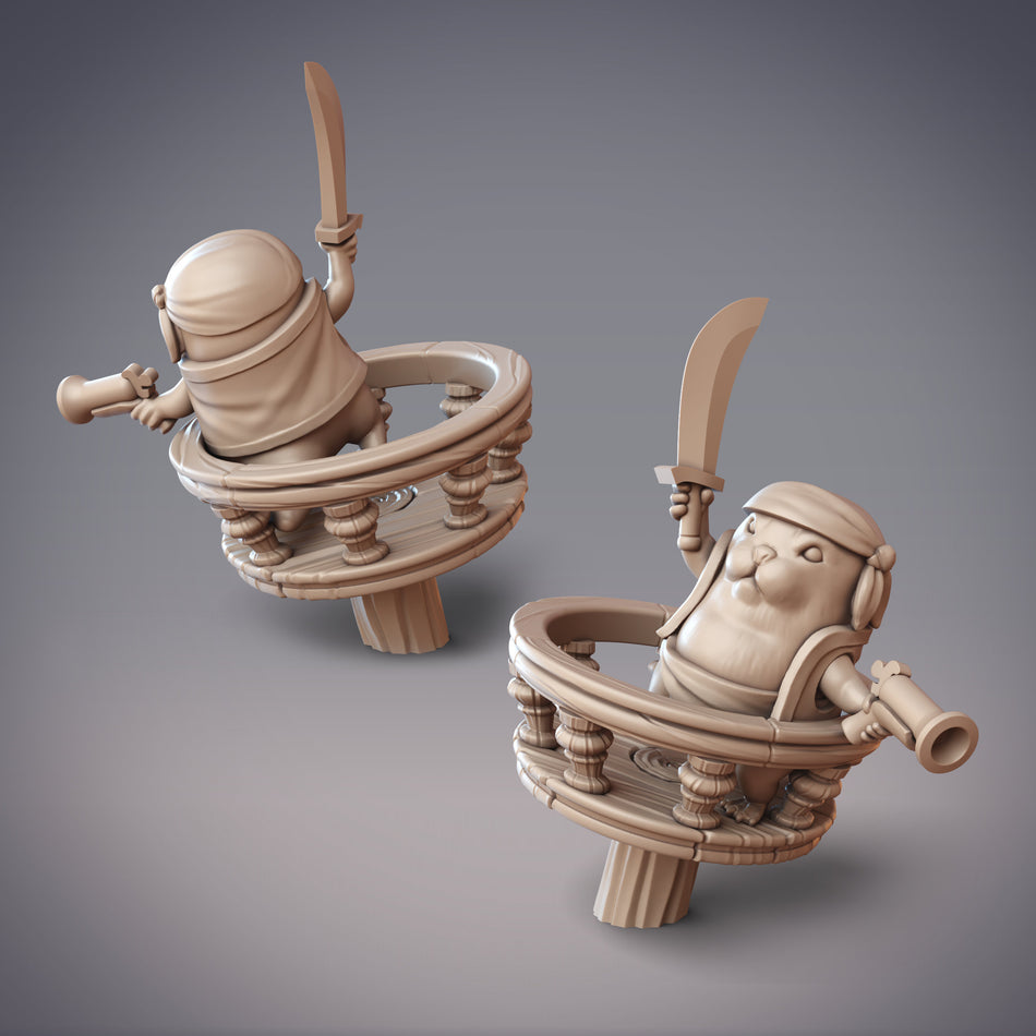 Birtum Pirate, Otterfolk Sailor Miniature - Boondaburra - Murrangi - CM