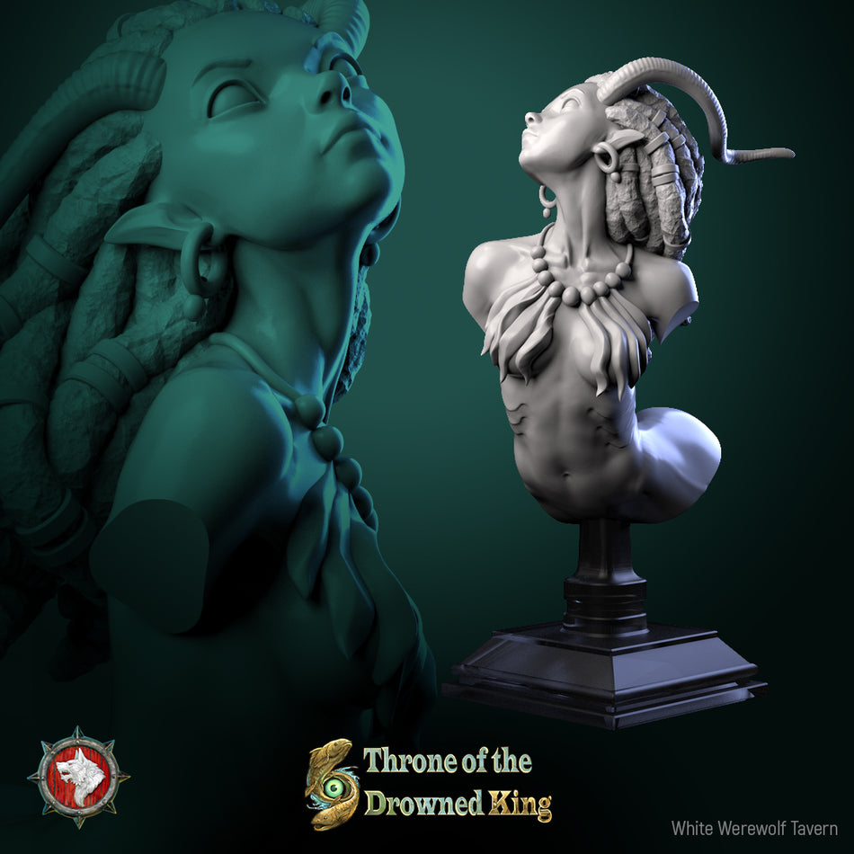 The Brackwater Siren - Bust aus der Reihe Throne of the Drowned King von White Werewolf Tavern