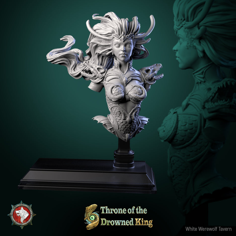 Morwenna, Lost Maiden of the Swamp - Bust aus der Reihe Throne of the Drowned King von White Werewolf Tavern