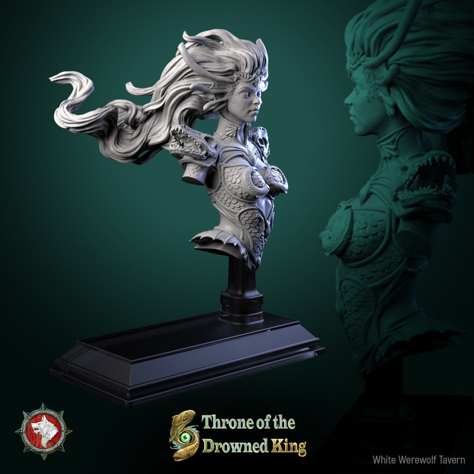 Morwenna, Lost Maiden of the Swamp - Bust aus der Reihe Throne of the Drowned King von White Werewolf Tavern