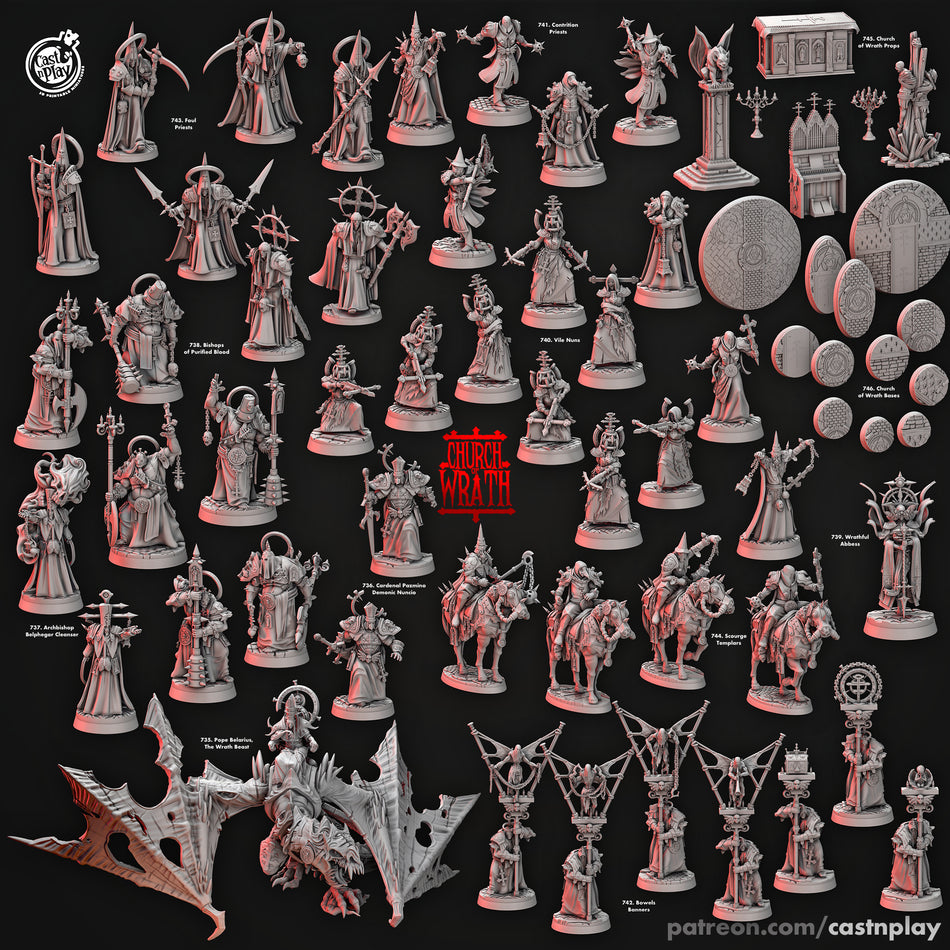 Wrathful Abbess - Church Wrath - Cast n Play
