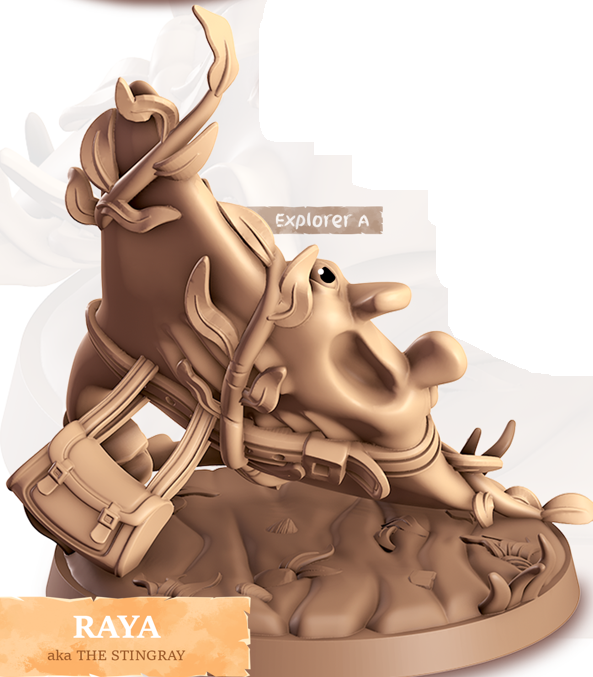 Stingray - Swimmers - Raya - Animal Companions by Cornelia - Cast n Play