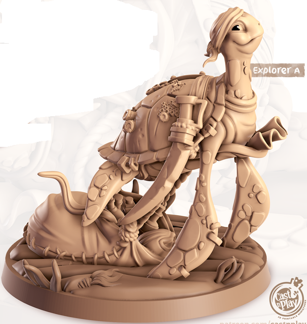 Turtle - Swimmers - Tortl - Animal Companions by Cornelia - Cast n Play