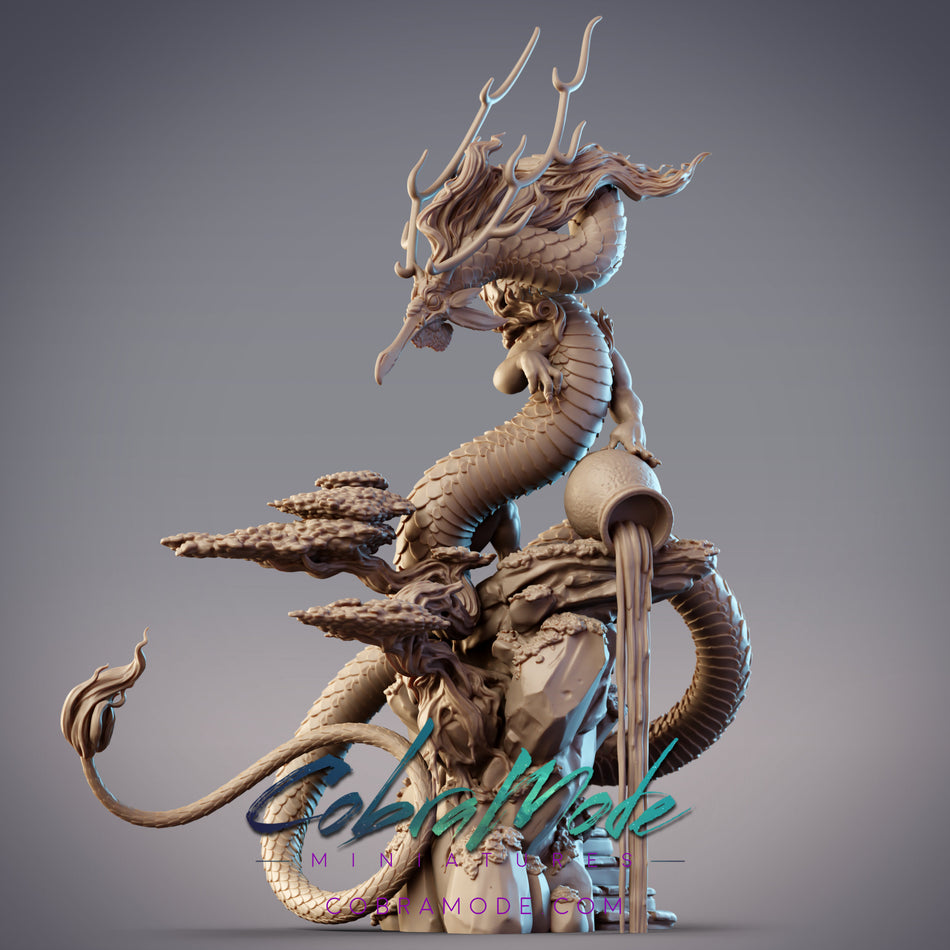 Dragon of the Earth, Elemental Dragon Miniature - Qian Sheng Shan - Elemental Dragons - CM