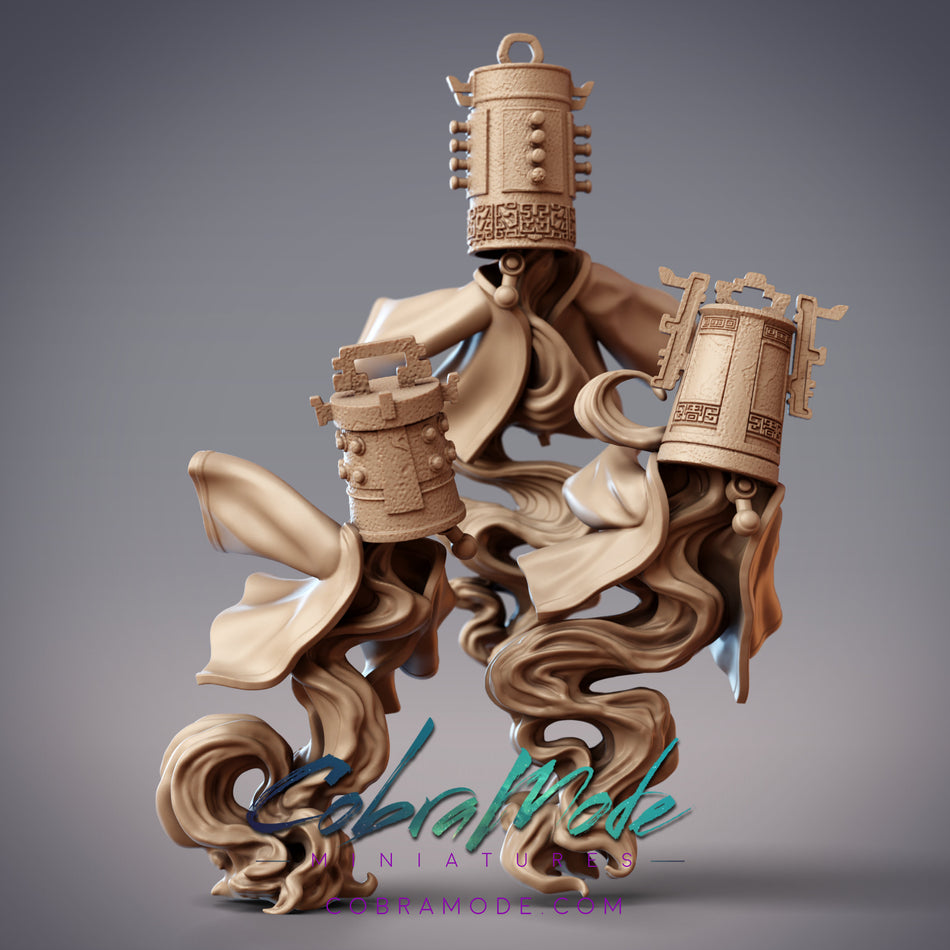 Fancy Bell Sentry, Spirit Guardian Miniature - Mikata Wetlands - Tsukumogami - CM