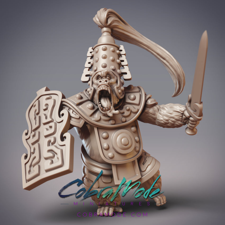Goken Zuijin, Gorilla Warrior Miniature - Qian Sheng Shan - Sarugami - CM
