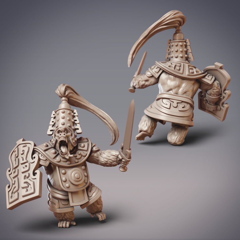 Goken Zuijin, Gorilla Warrior Miniature - Qian Sheng Shan - Sarugami - CM
