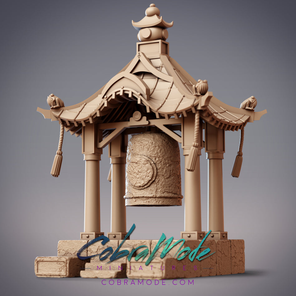 Huge Bell Shrine, Fantasy Temple Bell Terrain - Mikata Wetlands - Terrain - CM