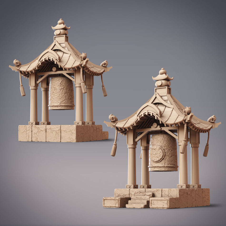 Huge Bell Shrine, Fantasy Temple Bell Terrain - Mikata Wetlands - Terrain - CM